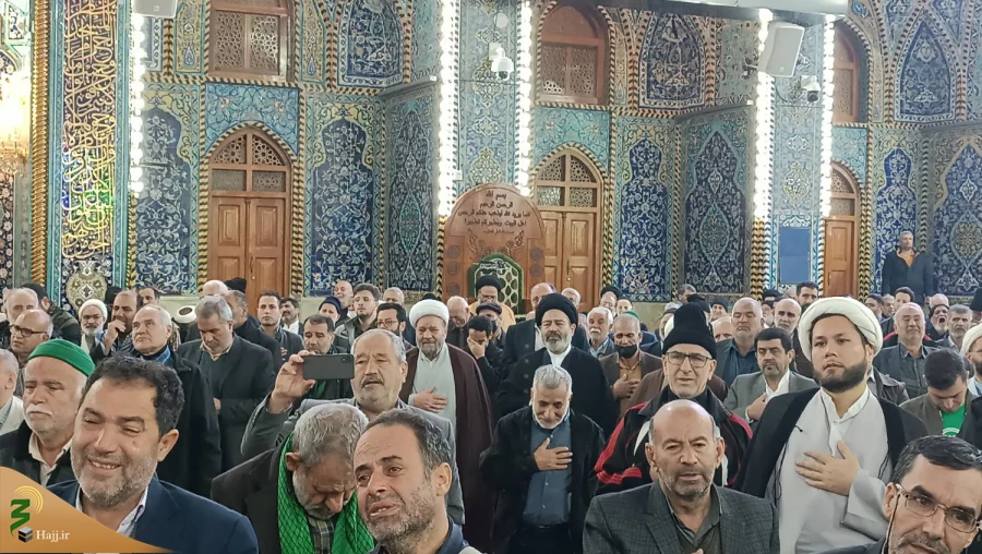 حضور نماینده ولی فقیه درامورحج و زیارت درجمع زائران ایرانی حرم سیدالشهداء(ع) 6