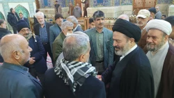 حضور نماینده ولی فقیه درامورحج و زیارت درجمع زائران ایرانی حرم سیدالشهداء(ع) 7