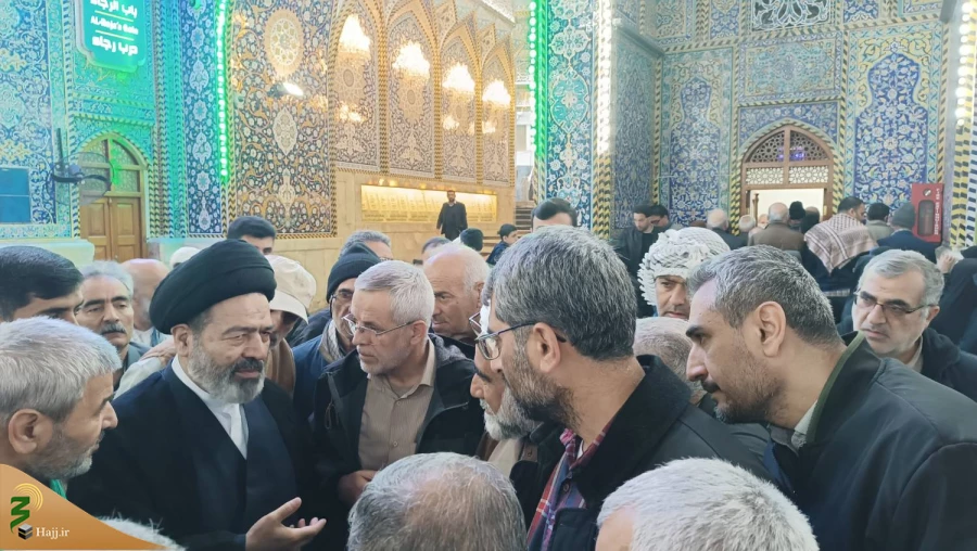 حضور نماینده ولی فقیه درامورحج و زیارت درجمع زائران ایرانی حرم سیدالشهداء(ع) 8