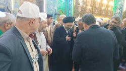 حضور نماینده ولی فقیه درامورحج و زیارت درجمع زائران ایرانی حرم سیدالشهداء(ع) 9