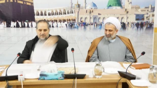 دیدار رئیس و اعضاء هیات علمی دانشکده الهیات و معارف اسلامی دانشگاه علامه طباطبایی از پژوهشکده حج و زیارت 3