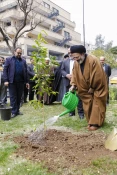 Simultaneous to Arbor Day 
Planting two saplings by the Supreme Leader's representative in Hajj and Pilgrimage affairs and chairman of the Hajj organization/donation of 1000 saplings to Hajj employees to expand the culture of tree planting
 4