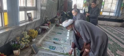ادای احترام و قرائت فاتحه بر مزار شهدا به مناسبت روز شهید منا درشهرستان لنگرود  5