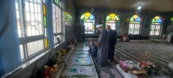 ادای احترام و قرائت فاتحه بر مزار شهدا به مناسبت روز شهید منا درشهرستان لنگرود  4