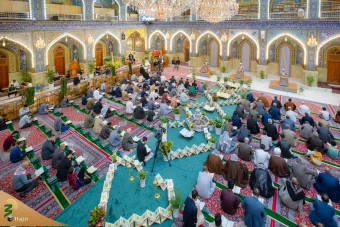 مراسم جزء خوانی قرآن کریم در حرم حضرت ابالفضل العباس علیه السلام 2