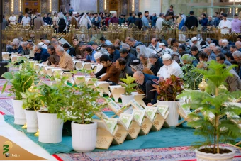 مراسم جزء خوانی قرآن کریم در حرم حضرت ابالفضل العباس علیه السلام 5