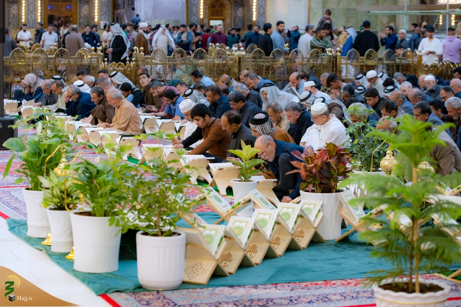 مراسم جزء خوانی قرآن کریم در حرم حضرت ابالفضل العباس علیه السلام 5