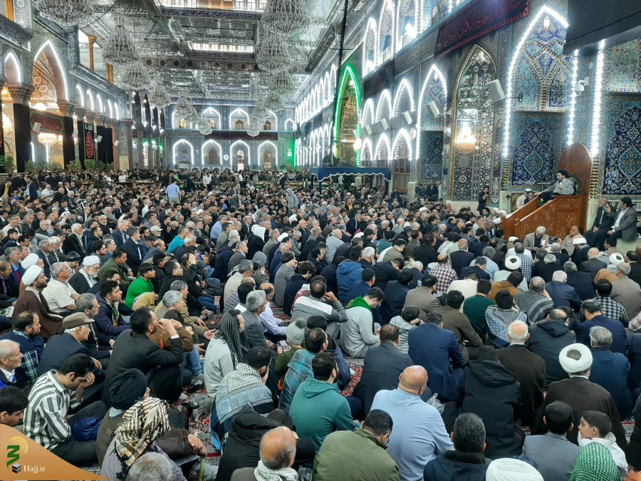 مراسم ویژه تحویل سال نو در حرم امام حسین(ع) برگزار شد+ فیلم 4