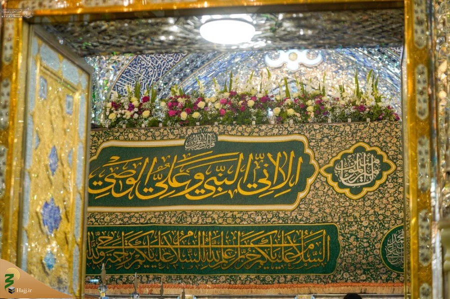 گل آرایی حرم امیر مؤمنان (ع) در آستانه میلاد امام حسن مجتبی(ع) 5