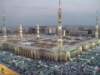 آماده سازی پشت بام مسجدالنبی(ص) برای نمازگزاران در ماه رمضان
