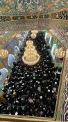 ندای الغوث زائران ایرانی کربلا در شب بیست و سوم رمضان در خیمه گاه حسینی+ فیلم 3