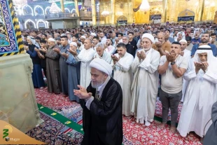 نماز عید سعید فطر در کربلا اقامه شد+عکس 2