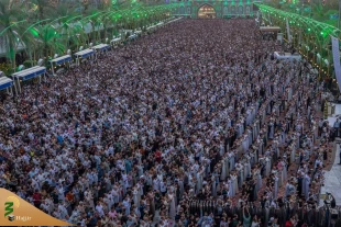 نماز عید سعید فطر در کربلا اقامه شد+عکس 6