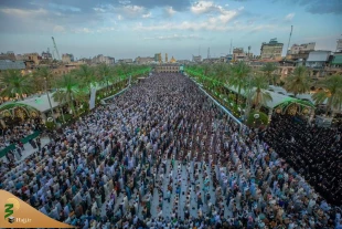 نماز عید سعید فطر در کربلا اقامه شد+عکس 7