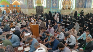 برگزاری مراسم پرشور دعای کمیل در خیمه گاه حسینی+فیلم