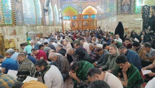 برگزاری مراسم پرشور دعای کمیل در خیمه گاه حسینی 6
