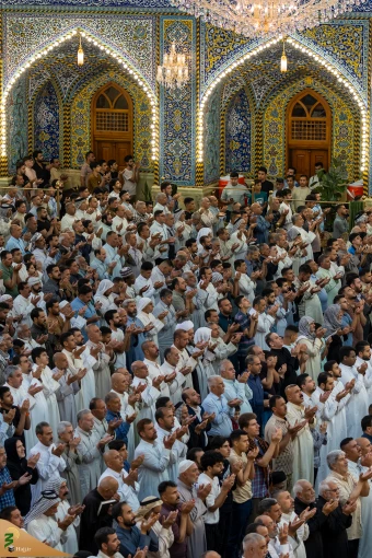 اقامه نماز عید سعید فطر در کربلای معلی 9