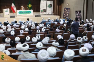 اقامة المؤتمر الوطنی لرجال الدین و المعینیین و المعینات لقوافل الحج فی مدینة قم بحضور رئیس الحجاج الایرانیین 2