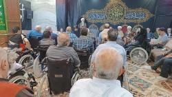 دیدار صمیمانه کارکنان دفتر نمایندگی بعثه درعراق با کاروان جانبازان و ایثارگران 5