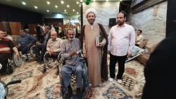 دیدار صمیمانه کارکنان دفتر نمایندگی بعثه درعراق با کاروان جانبازان و ایثارگران 13