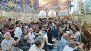 برگزاری مراسم پرشور دعای کمیل در خیمه گاه حسینی+فیلم 2