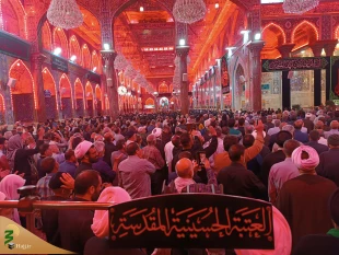 مراسم عزاداری شیخ الائمه حضرت امام صادق علیه الاسلام در حرم امام حسین(ع)+فیلم 2