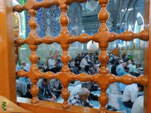 زائران سید‌الشهداء (ع) در خیمه‌گاه ندای أین معز الأولیاء، ومذل الأعداء سر دادند. 2