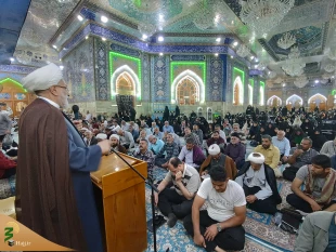 زائران سید‌الشهداء (ع) در خیمه‌گاه ندای أین معز الأولیاء، ومذل الأعداء سر دادند. 2