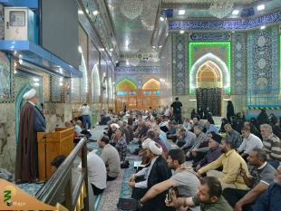 زائران سید‌الشهداء (ع) در خیمه‌گاه ندای أین معز الأولیاء، ومذل الأعداء سر دادند. 2