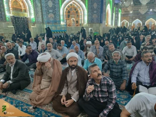 زائران سید‌الشهداء (ع) در خیمه‌گاه ندای أین معز الأولیاء، ومذل الأعداء سر دادند. 2