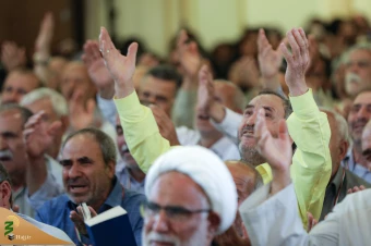  نخستین دعای کمیل زائران بیت الله الحرام در مدینه منوره 21
