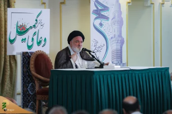  نخستین دعای کمیل زائران بیت الله الحرام در مدینه منوره 13