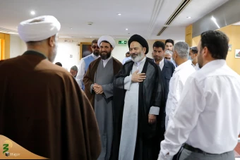 دیدار صمیمی سرپرست حجاج ایرانی با زائران کشورمان درمدینه منوره _ 1 2