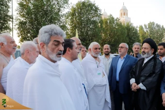 بازدید سرپرست حجاج ایرانی از میقات شجره و انتقال زائران به مکه 9
