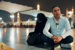 دعای زائران  ایرانی حرم نبوی برای سلامتی رئیس جمهور و همراهان+فیلم
