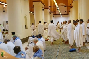 مُحرم‌ شدن زائران در مسجد شجره + عکس 2
