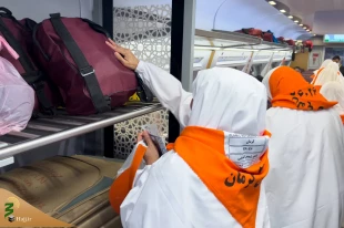 مسئولان حج در‌ایستگاه قطار سریع‌السیر مدینه زائران ایرانی را بدرقه کردند 5