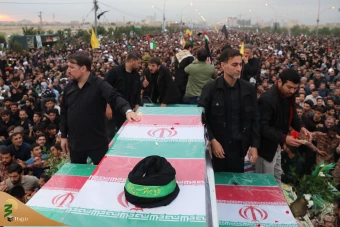 مراسم تشییع پیکر رئیس جمهور شهید و همراهان در شهر قم 5