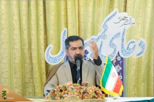 حضور باشکوه زائران عزادار شهدای خدمت در آیین های دعای کمیل مدینه+عکس 2
