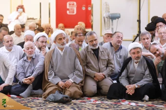  مراسم دعای کمیل زائران ایرانی در مدینه منوره به یاد شهدای خدمت 22