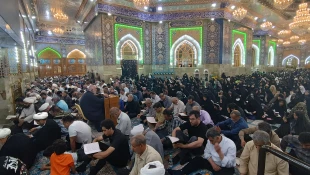 فضای خاص خیمه گاه حسینی از اندوه زائران در غم شهید خدمت