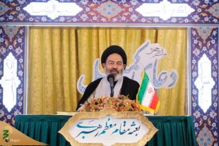 حضور رائع لحجاج بیت الله الحرام المعزون لشهداء الخدمة فی مراسم دعا کمیل فی المدینة المنورة 2