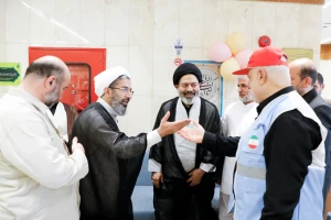 دیدار سرپرست حجاج ایرانی با زائران هتل حیاه الهدی