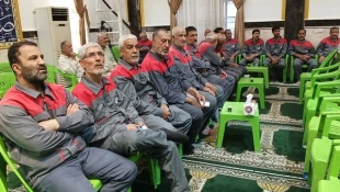 برگزاری مراسم گرامیداشت شهید خدمت در کربلا