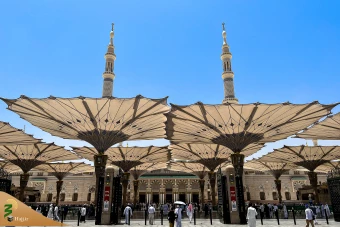 حال و هوای مسجد النبی (ص) در ایام حج تمتع ۱۴۰۳ 5