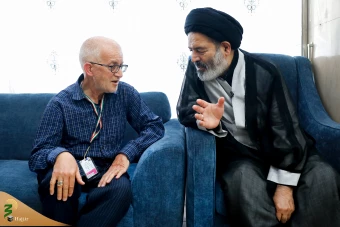 دیدار صمیمی سرپرست حجاج ایرانی با زائران کشورمان درمدینه منوره _ 5 2