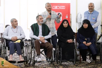 دیدار با اعضای کاروان جانبازان درمدینه  14