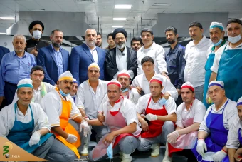 بازدید سرپرست حجاج ایرانی از آشپزخانه iهای دخیل و زِین در مدینه  2