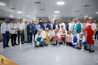 بازدید سرپرست حجاج ایرانی از آشپزخانه iهای دخیل و زِین در مدینه  3
