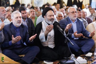 حضور پر شور زائران بیت الله الحرام در دومین دعای کمیل مدینه منوره 6